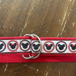 Disney Minnie Mouse Dog Collar Small Medium Red‎ D-Ring